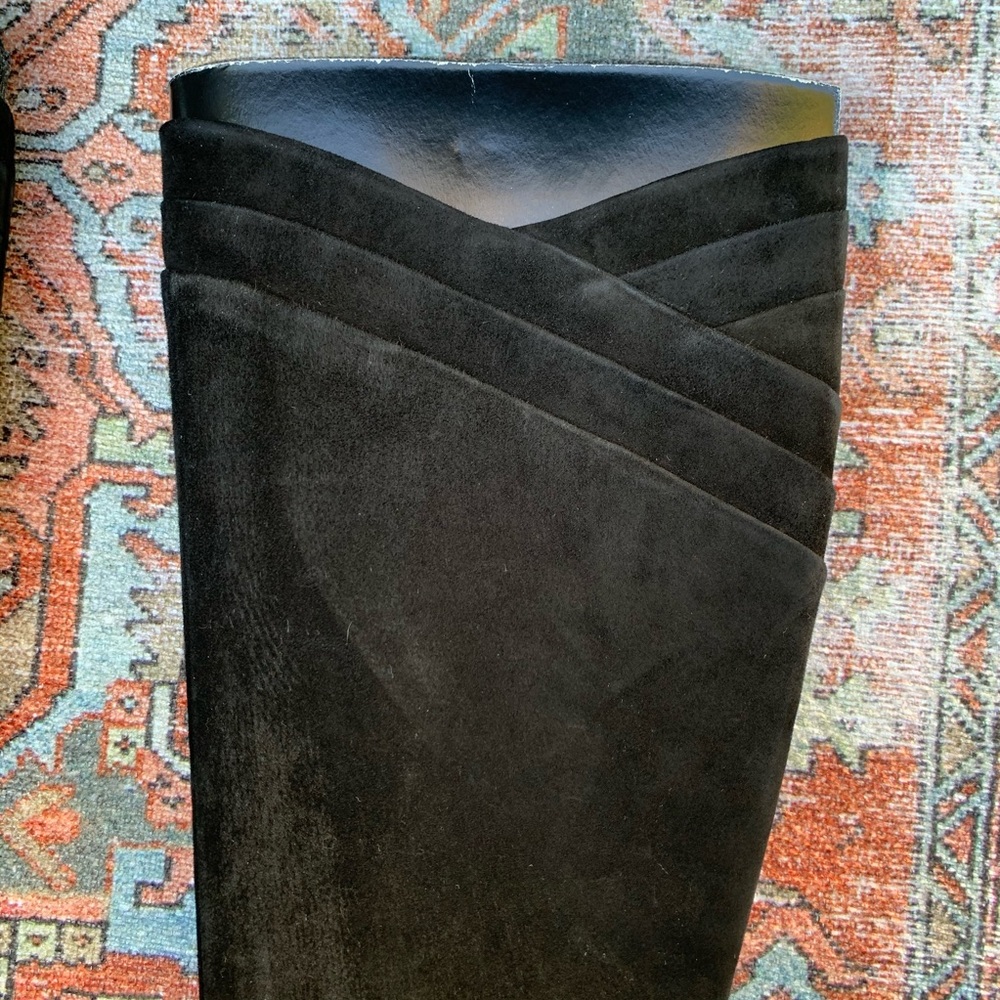 Via Spiga Josie Black Suede Boot - Picture 4 of 14